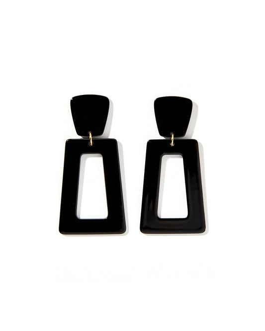 Kennedy Statement Earrings - True Black - Shop LINNY CO