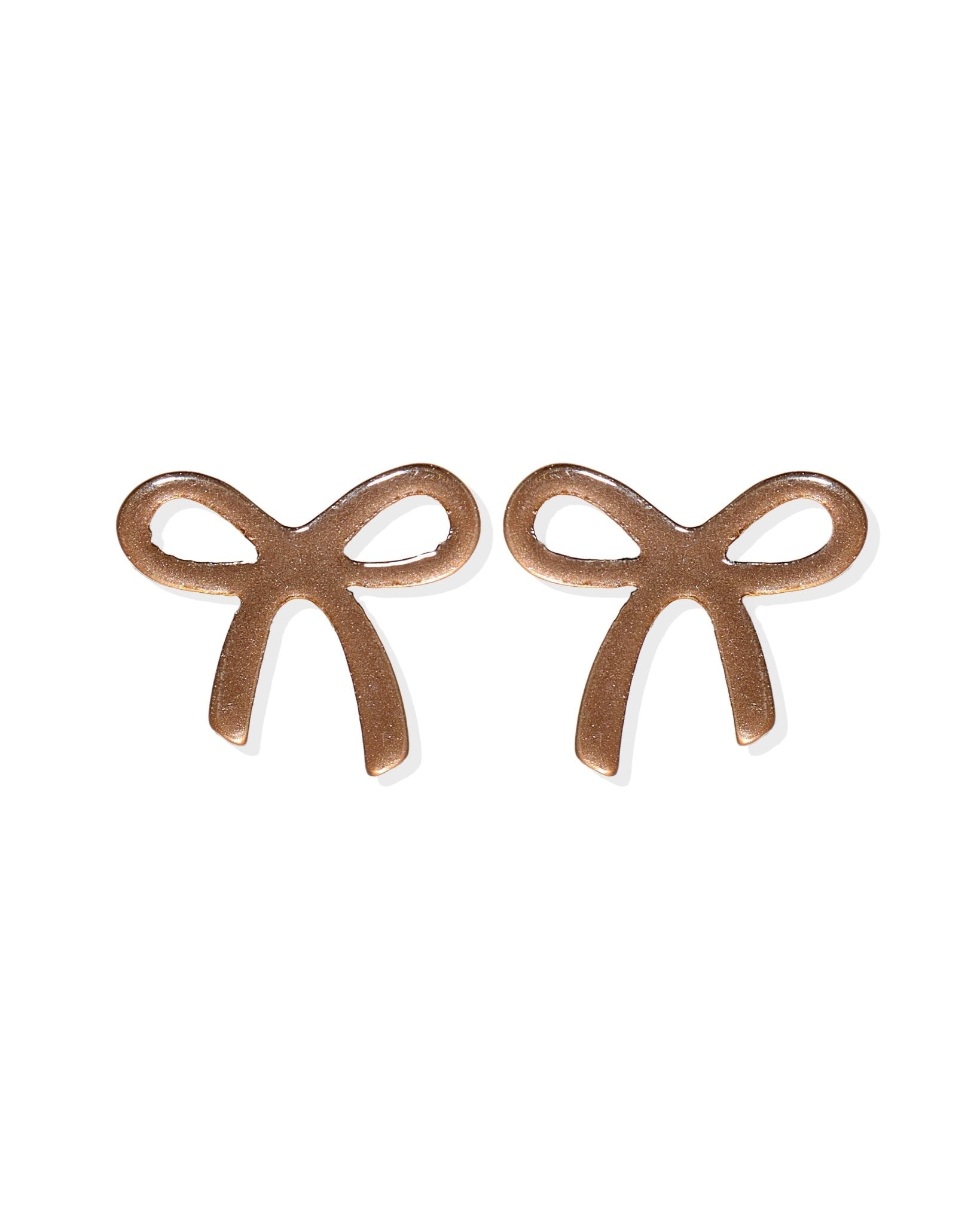 Kylie Bow Earrings - Espresso - Shop LINNY CO