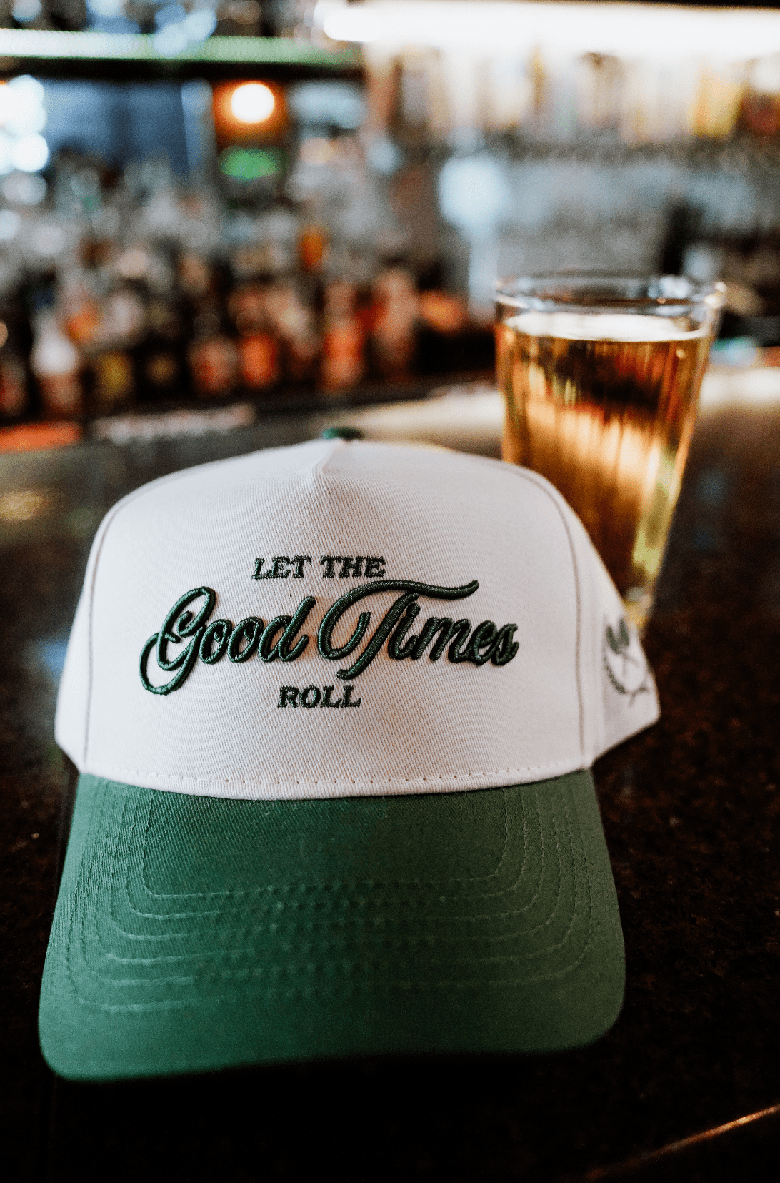 Let the Good Times Roll - Green Vintage Trucker Hat - Shop LINNY CO