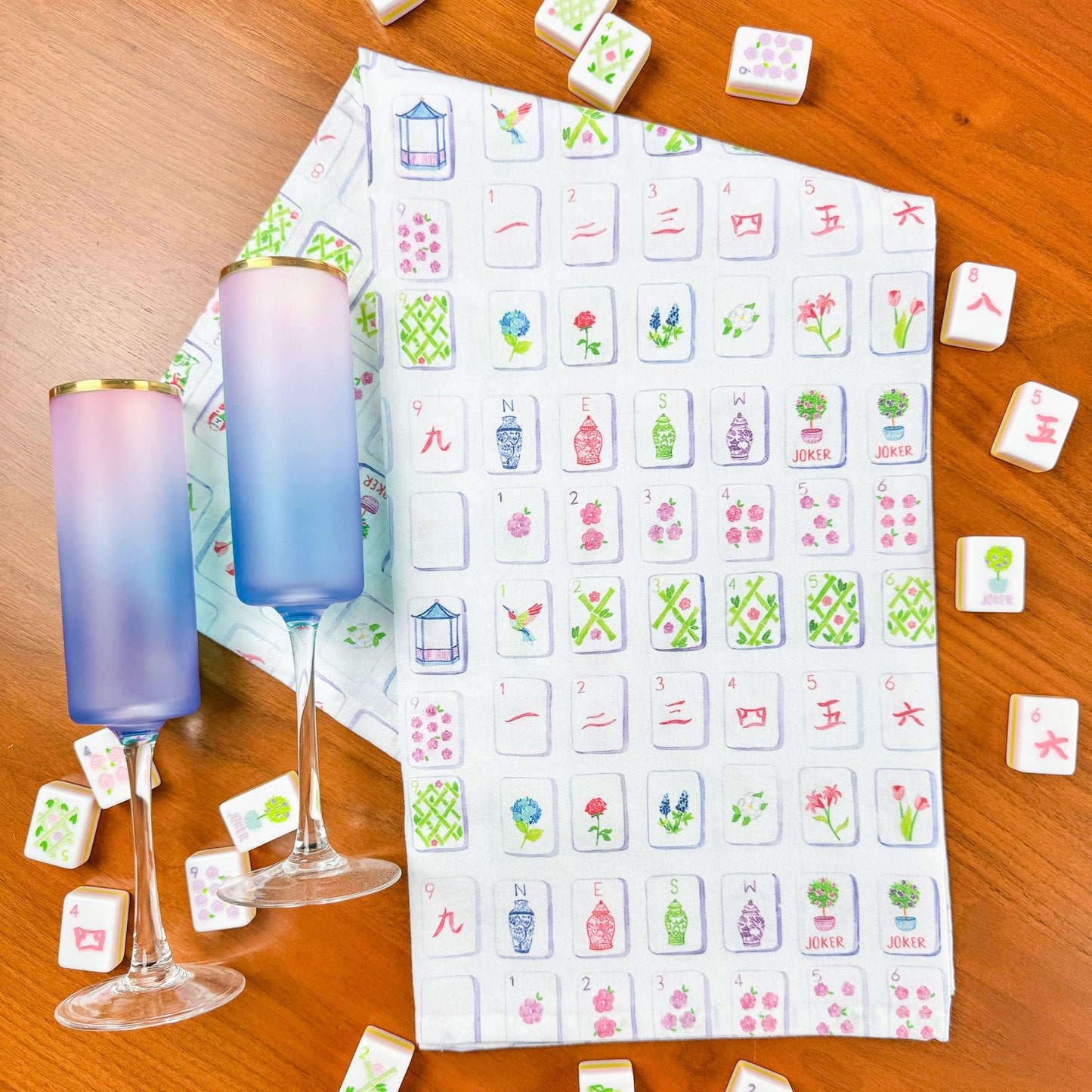 Mahjong Tea Towel - Shop LINNY CO