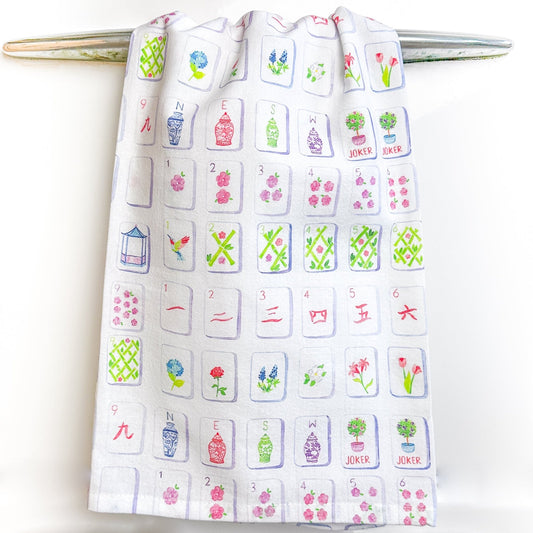 Mahjong Tea Towel - Shop LINNY CO