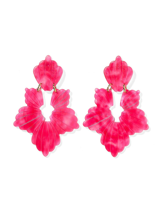 Michelle Statement Earrings - Cosmic Pink - Shop LINNY CO