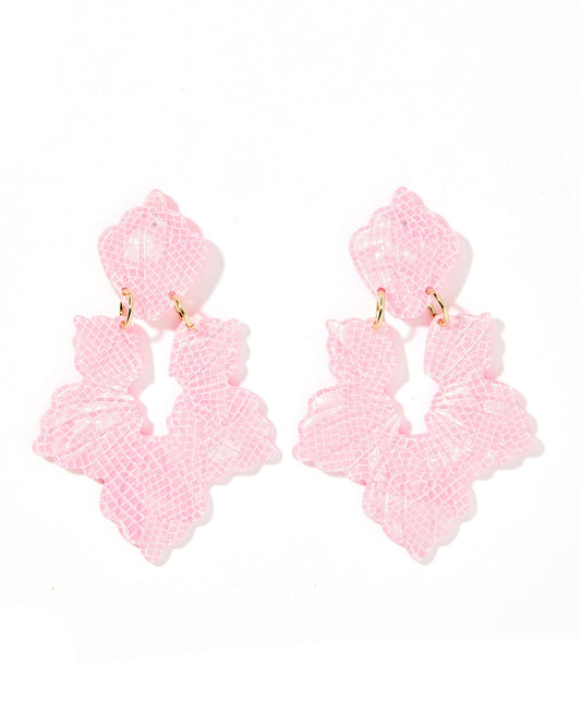 Michelle Statement Earrings - Disco Pink - Shop LINNY CO