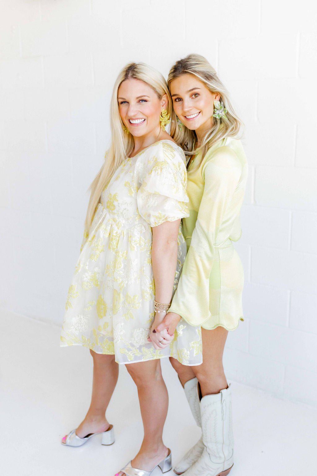 Michelle Statement Earrings - Neon Yellow Clouds - Shop LINNY CO