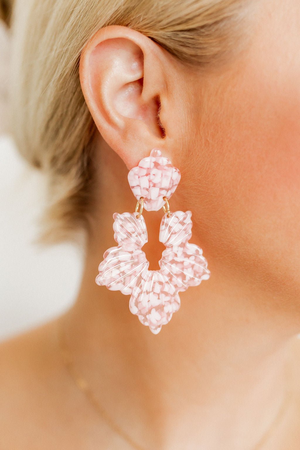 Michelle Statement Earrings - Pink Taffy - Shop LINNY CO