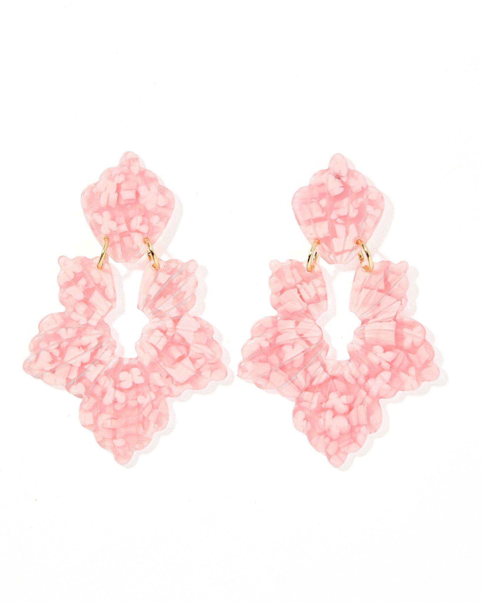 Michelle Statement Earrings - Pink Taffy - Shop LINNY CO