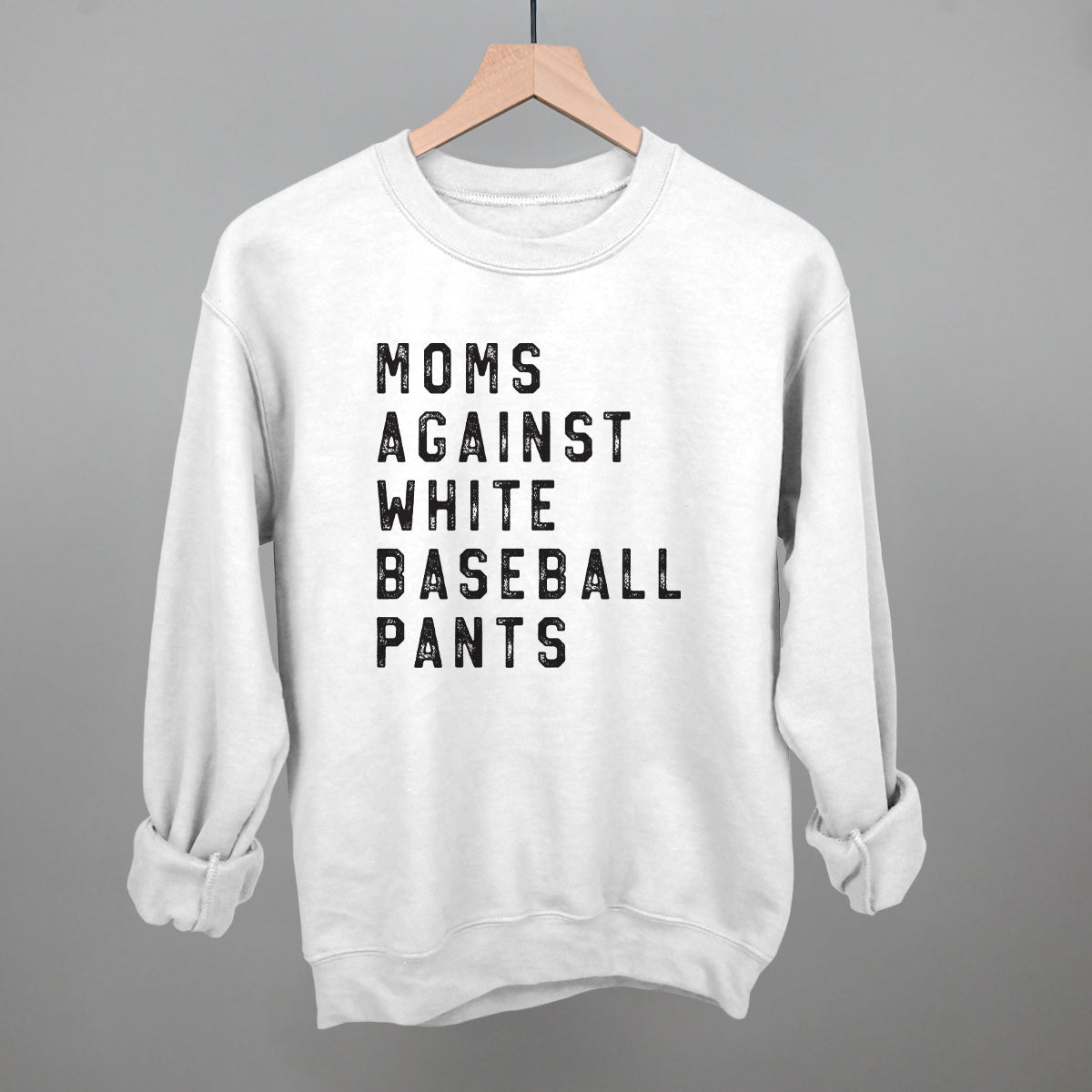 Moms Against White Baseball Pants - Shop LINNY CO