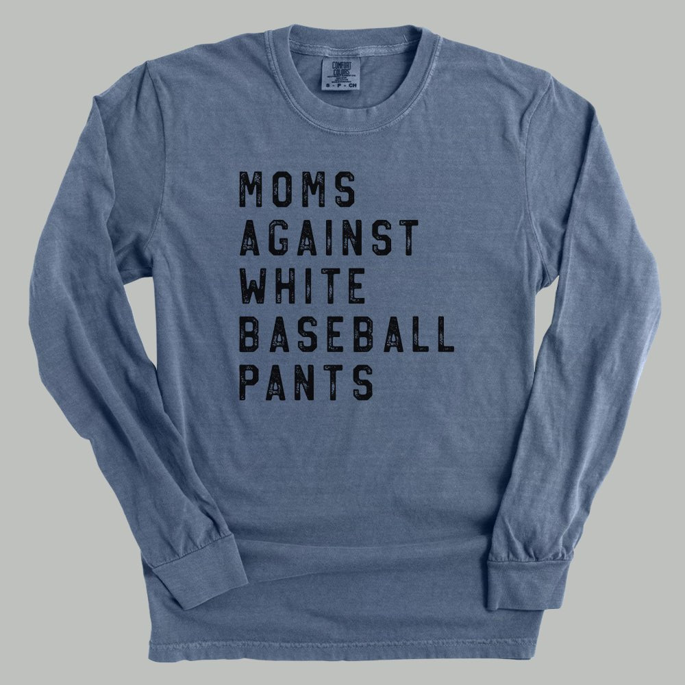 Moms Against White Baseball Pants - Shop LINNY CO