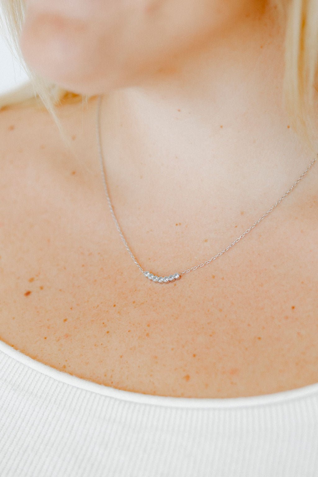 Necklace - Abigail Silver - Shop LINNY CO