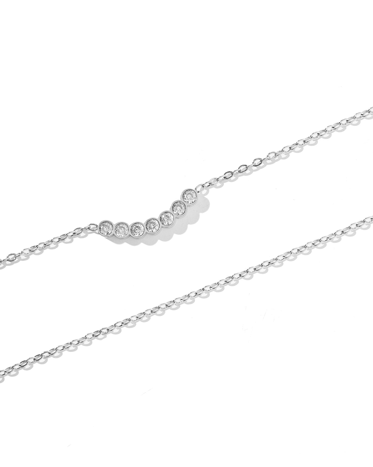 Necklace - Abigail Silver - Shop LINNY CO