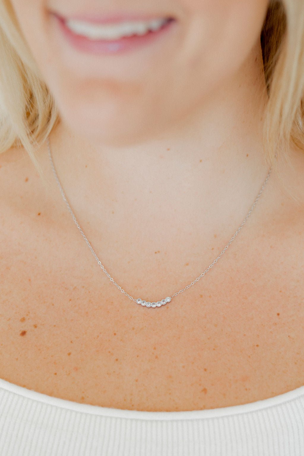 Necklace - Abigail Silver - Shop LINNY CO