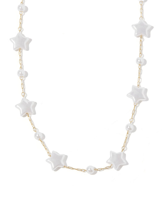 Necklace - Aster Star Pearl - Shop LINNY CO
