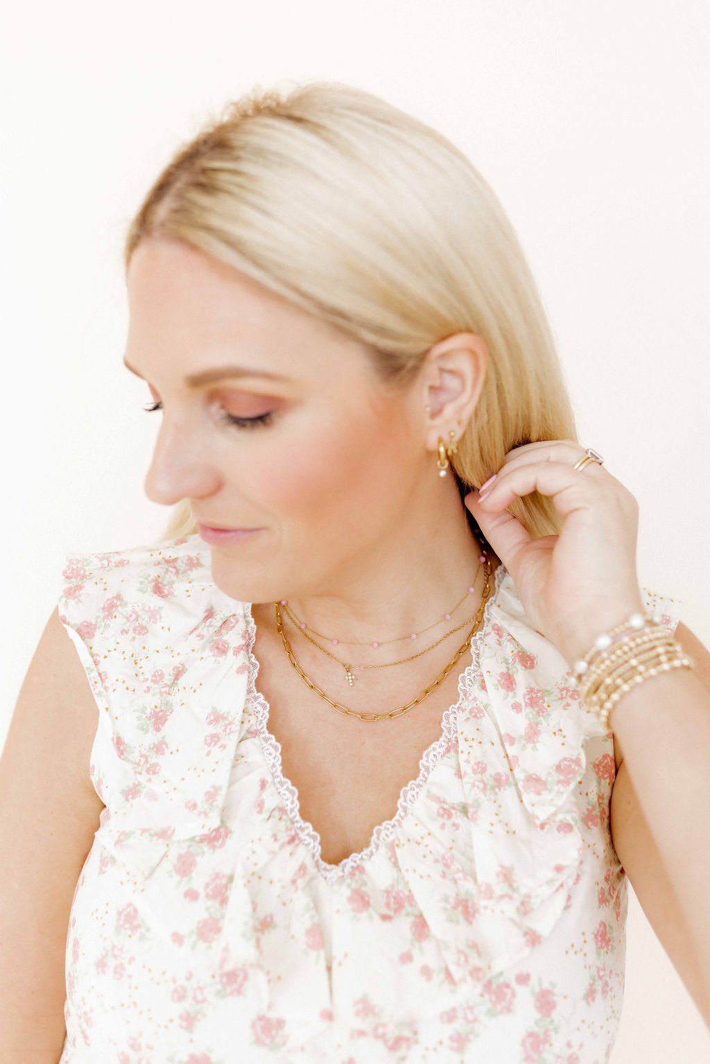 Necklace - Carly Cross - Shop LINNY CO