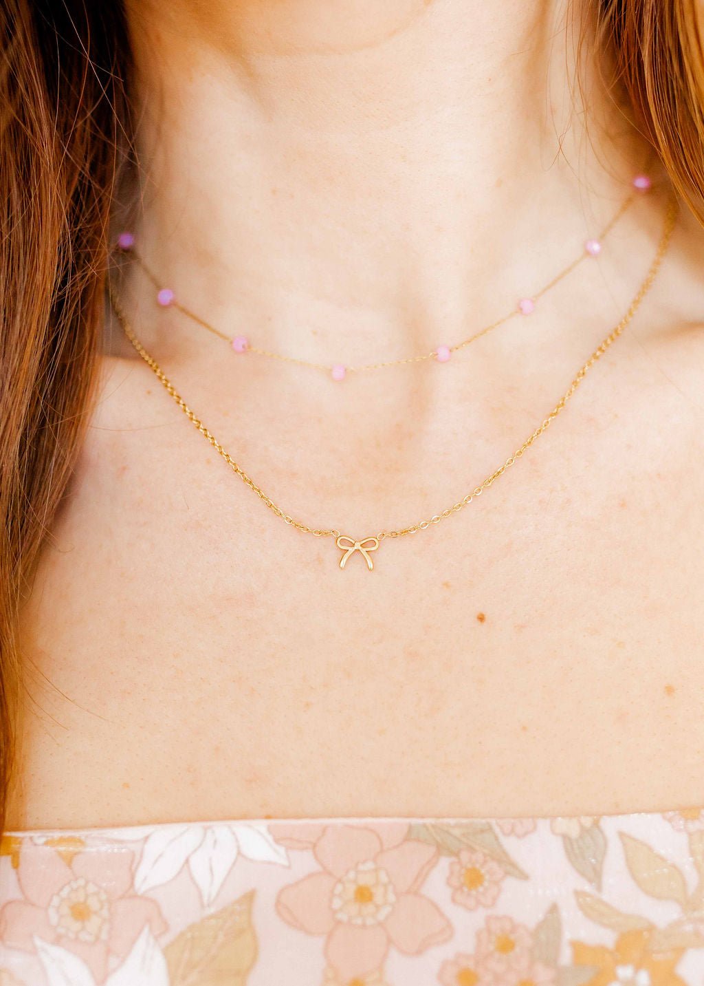 Necklace - Dabney Pink - Shop LINNY CO