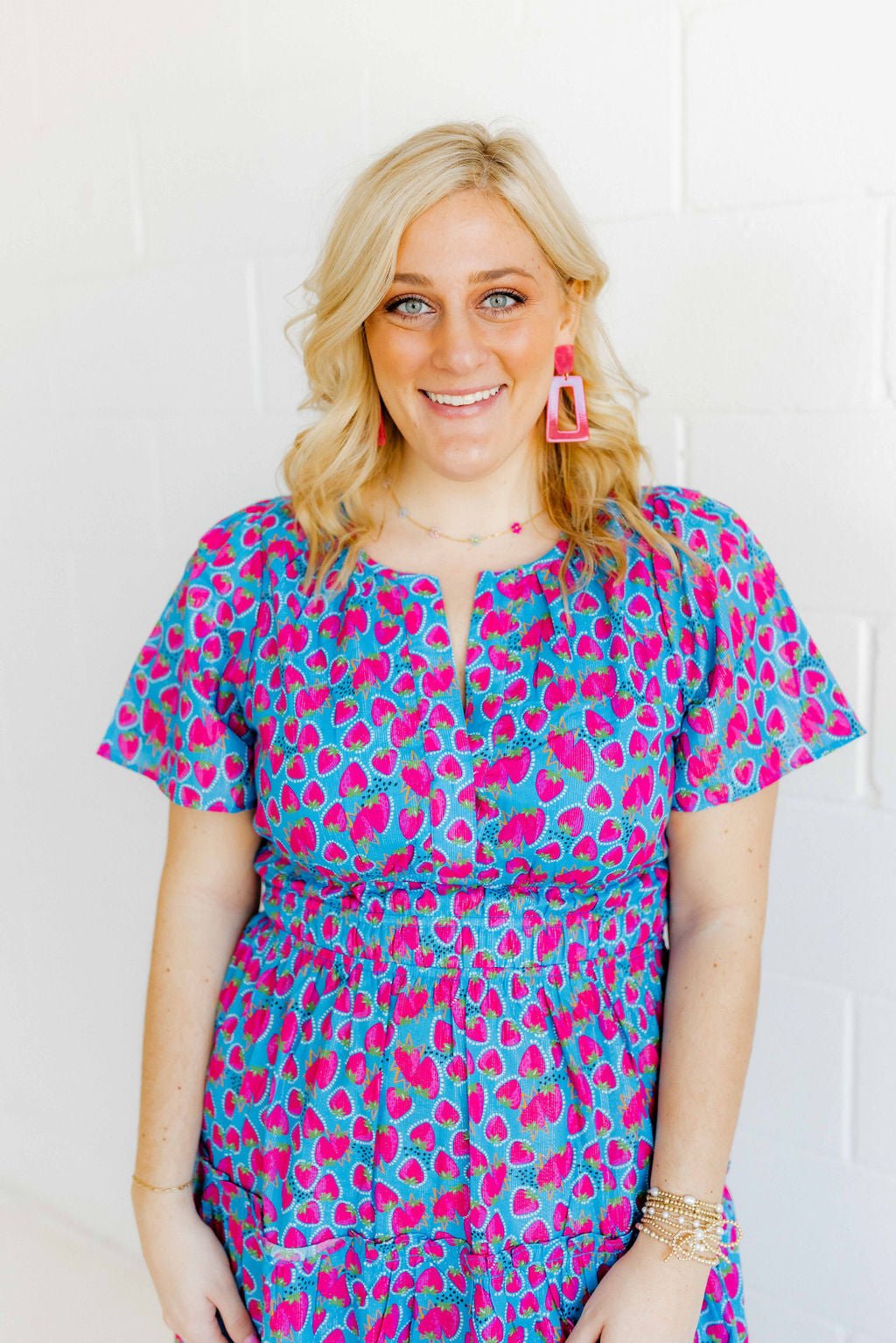 Necklace - Gracie Flower Multi Color - Shop LINNY CO