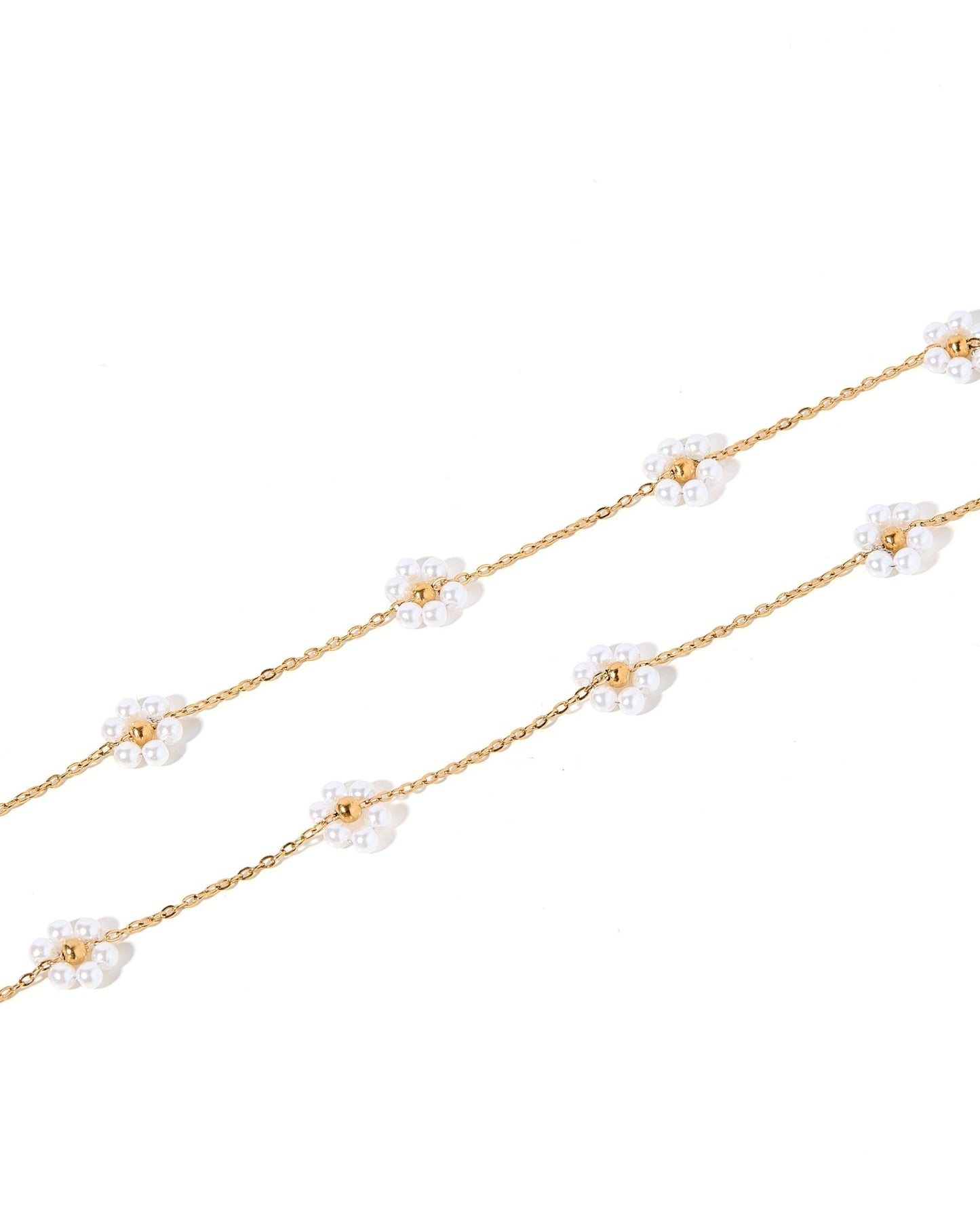 Necklace - Gracie Flower Pearl - Shop LINNY CO