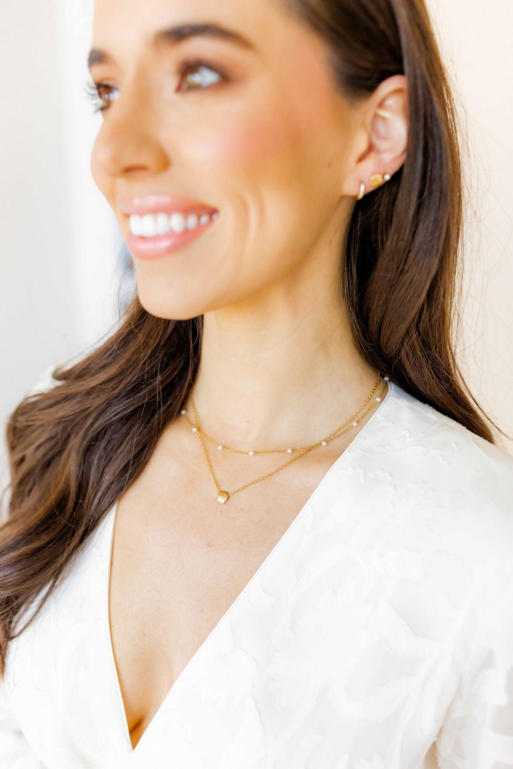 Necklace - Marina Shell - Shop LINNY CO