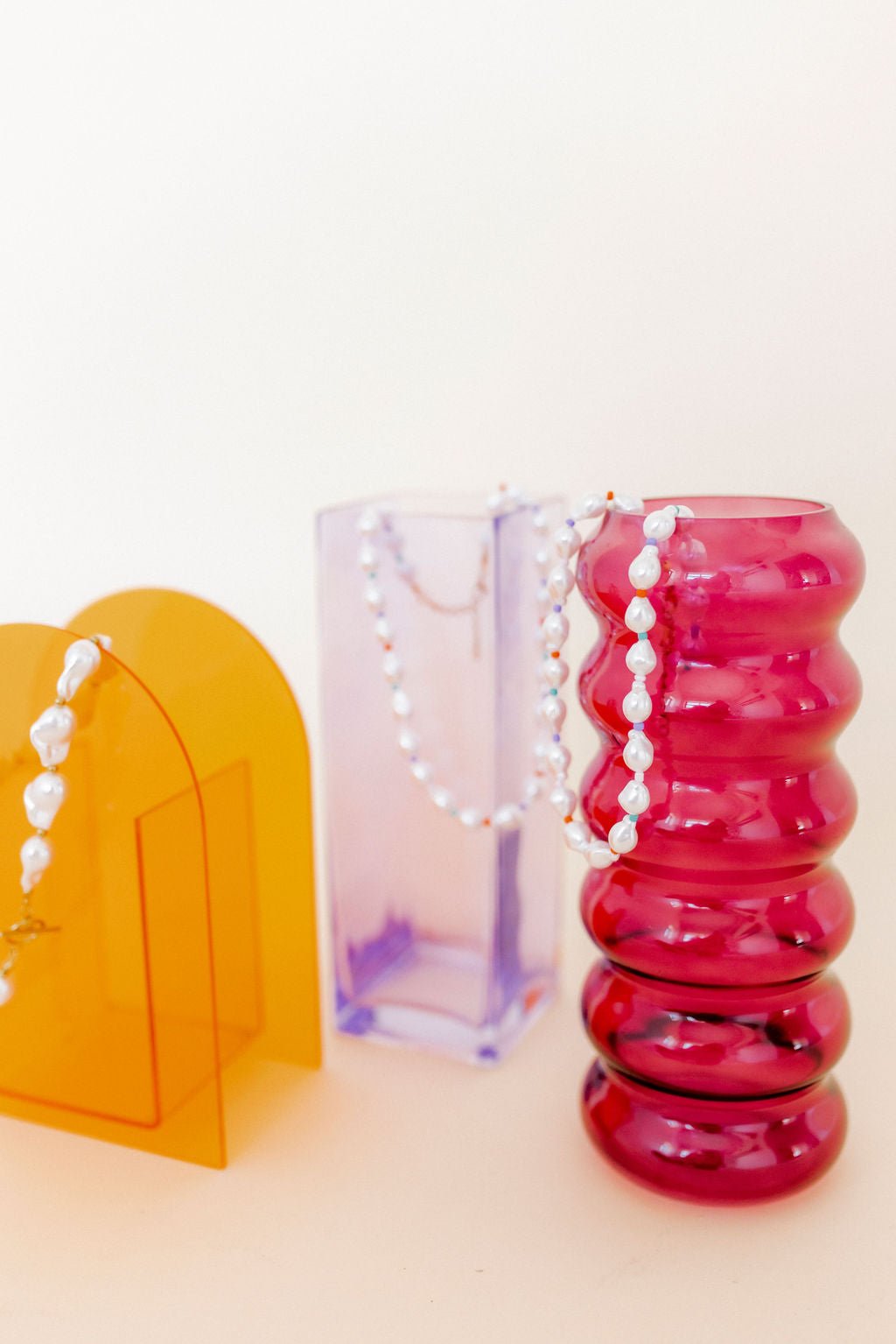 Necklace - Maris Pearl Multi Color - Shop LINNY CO