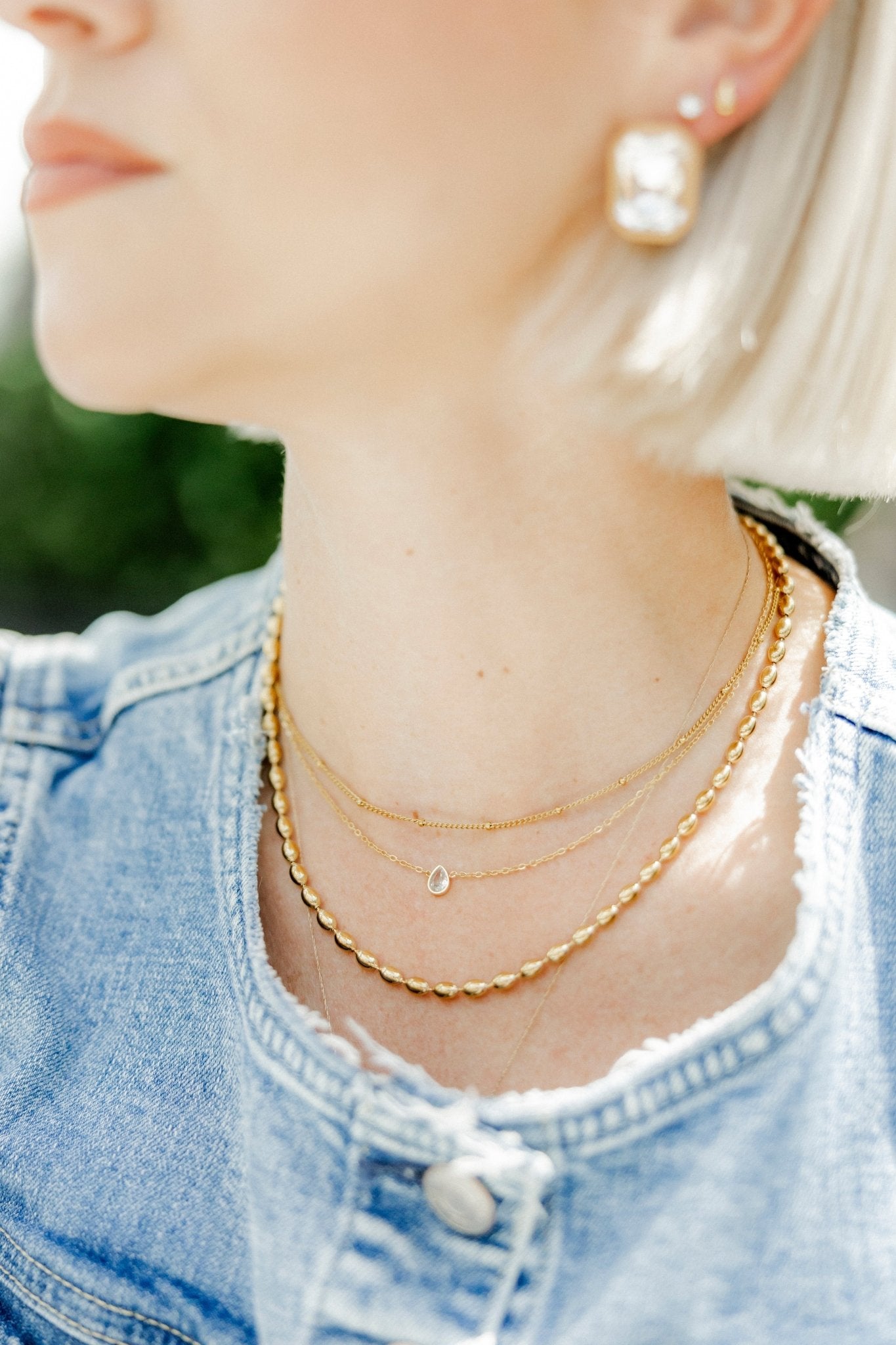 Necklace - Miles Gold - Shop LINNY CO