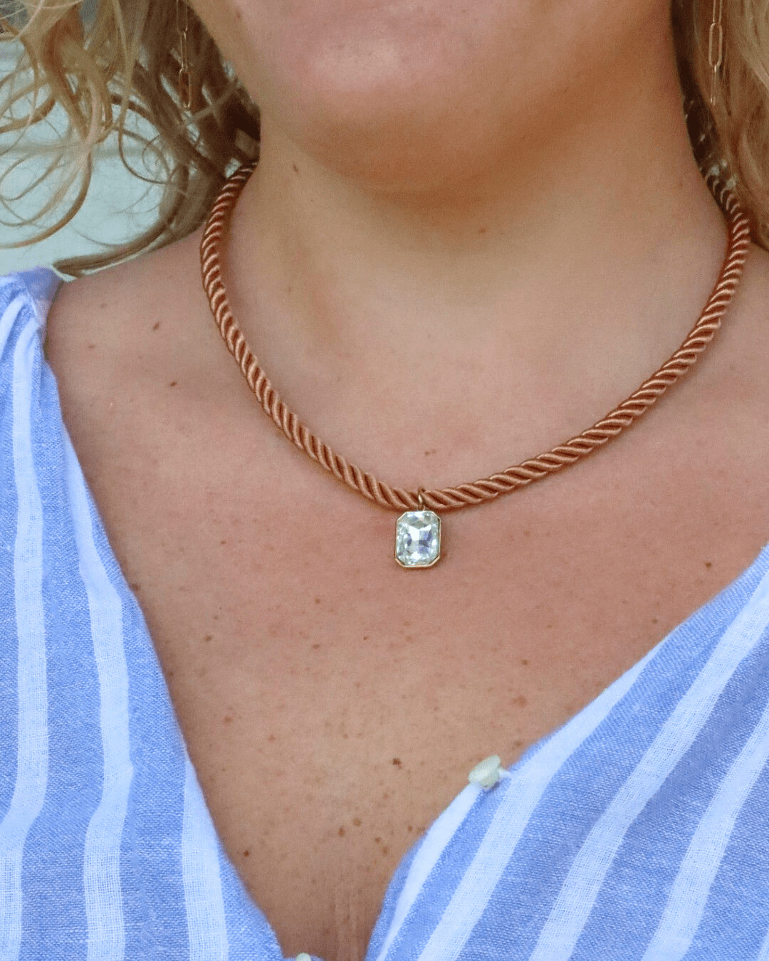 Necklace - Tailyn Rope Copper - Shop LINNY CO