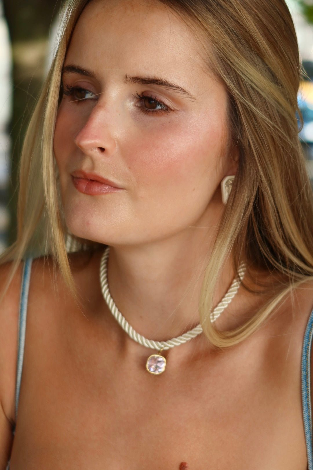 Necklace - Tailyn Rope Ivory - Shop LINNY CO