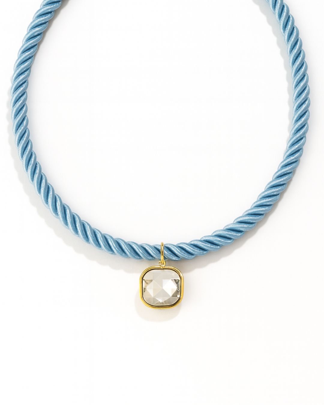 Necklace - Tailyn Rope Light Blue - Shop LINNY CO