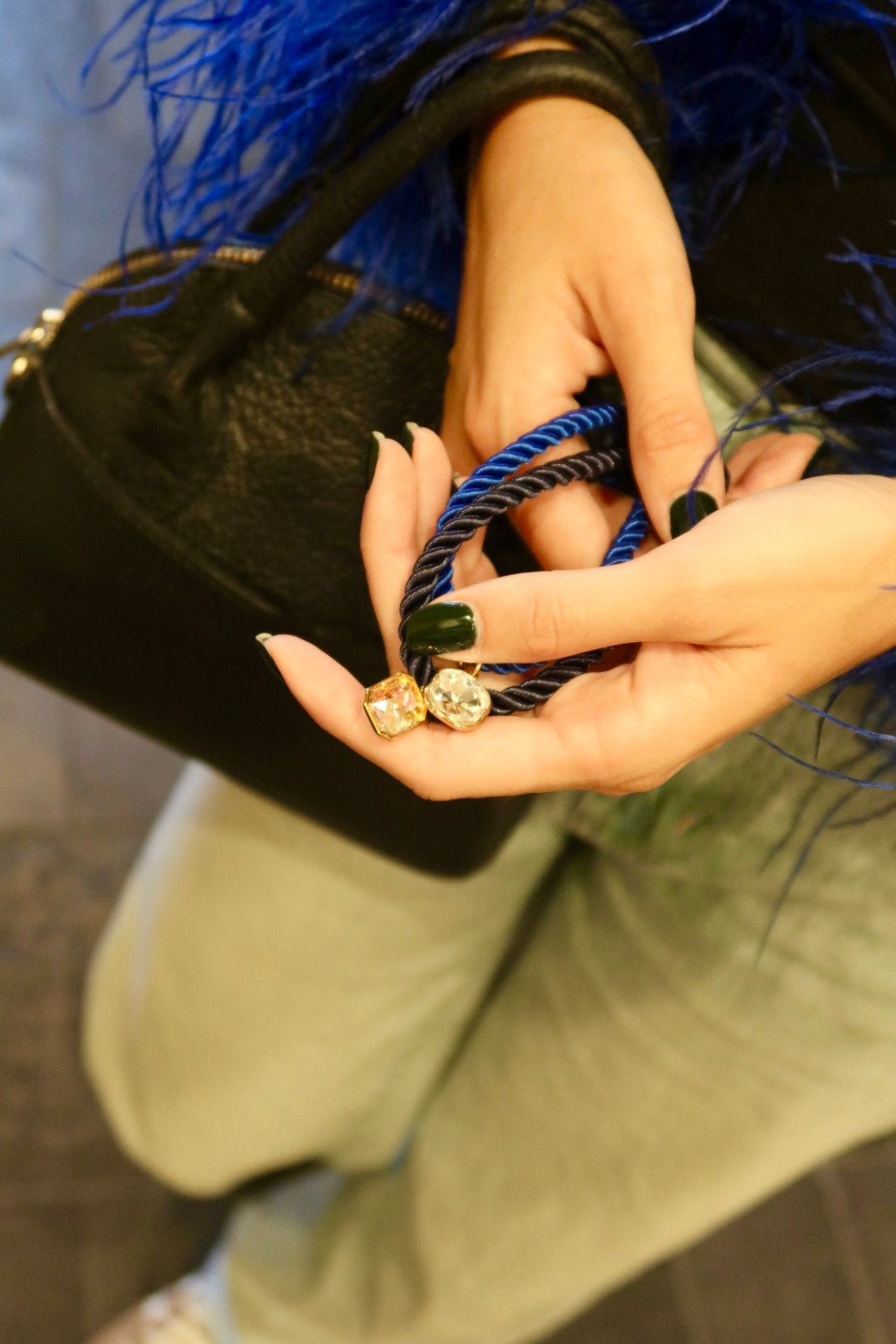Necklace - Tailyn Rope Navy - Shop LINNY CO