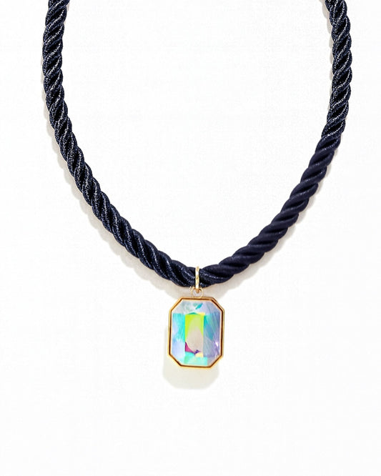 Necklace - Tailyn Rope Navy - Shop LINNY CO