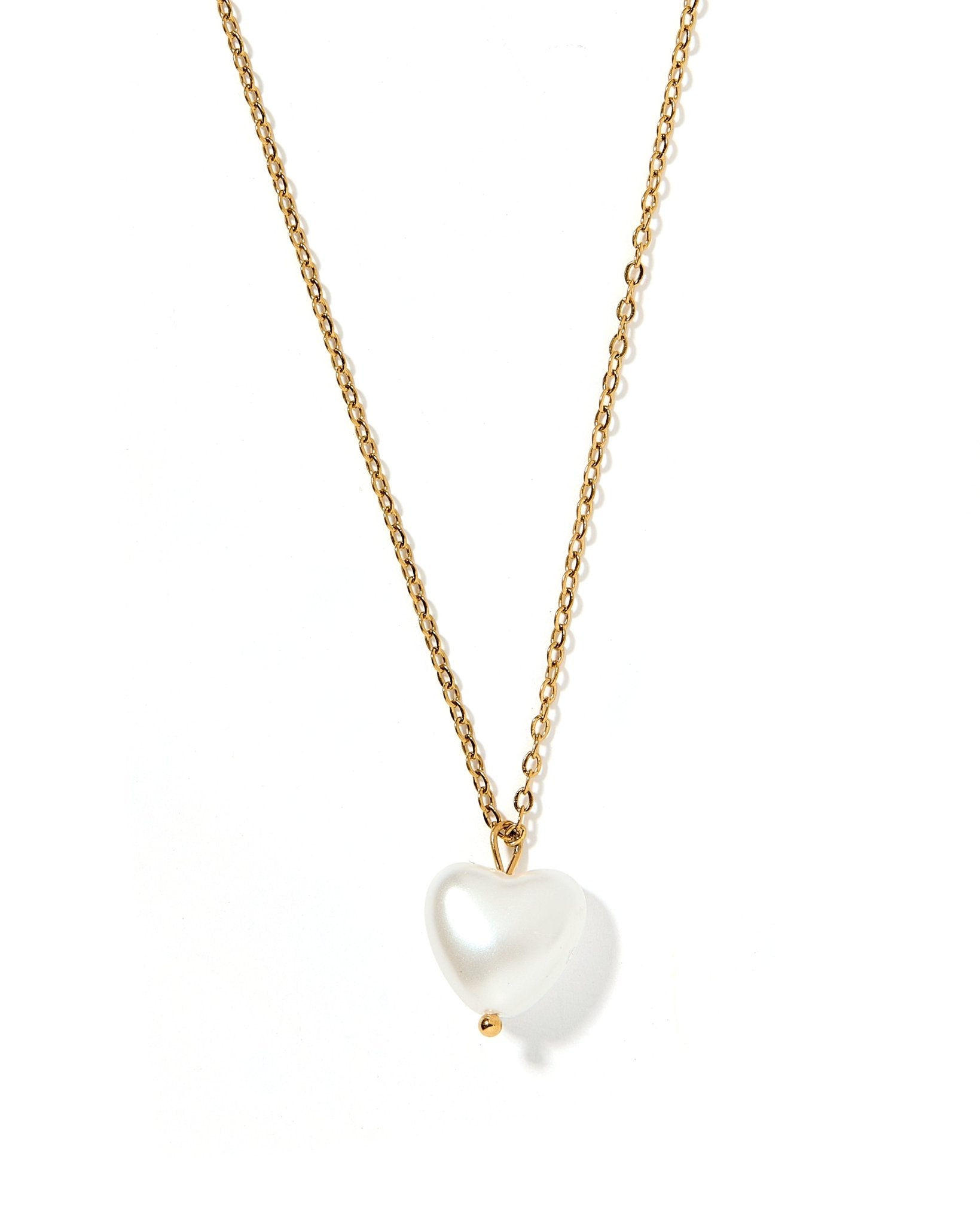 Necklace - Willa Pearl Heart - Shop LINNY CO