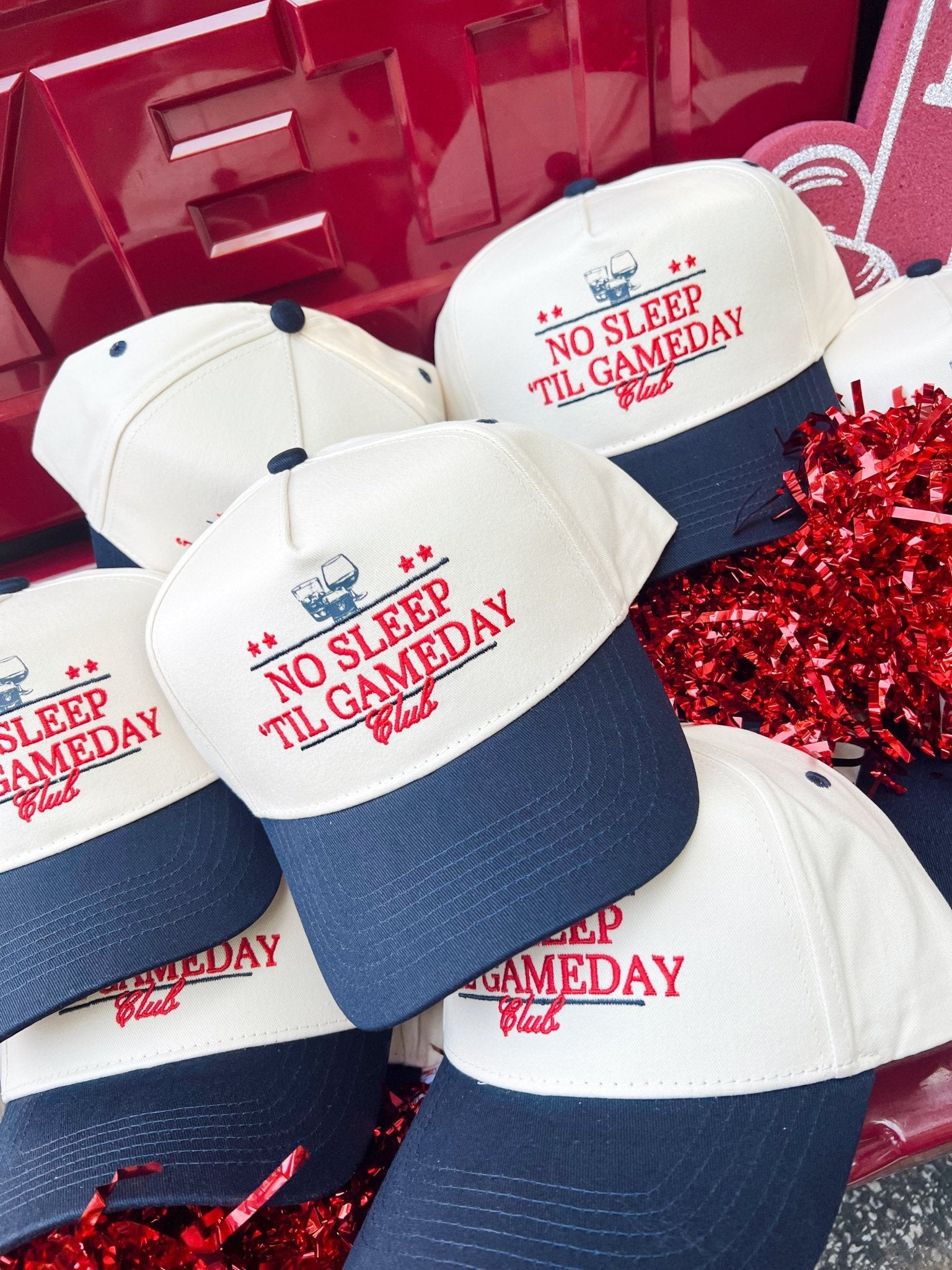 No Sleep Til' Gameday Vintage Trucker Hat - Shop LINNY CO