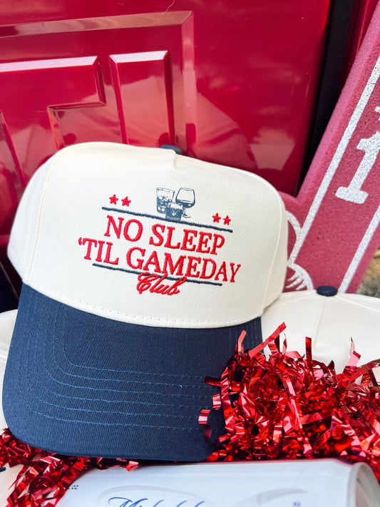 No Sleep Til' Gameday Vintage Trucker Hat - Shop LINNY CO