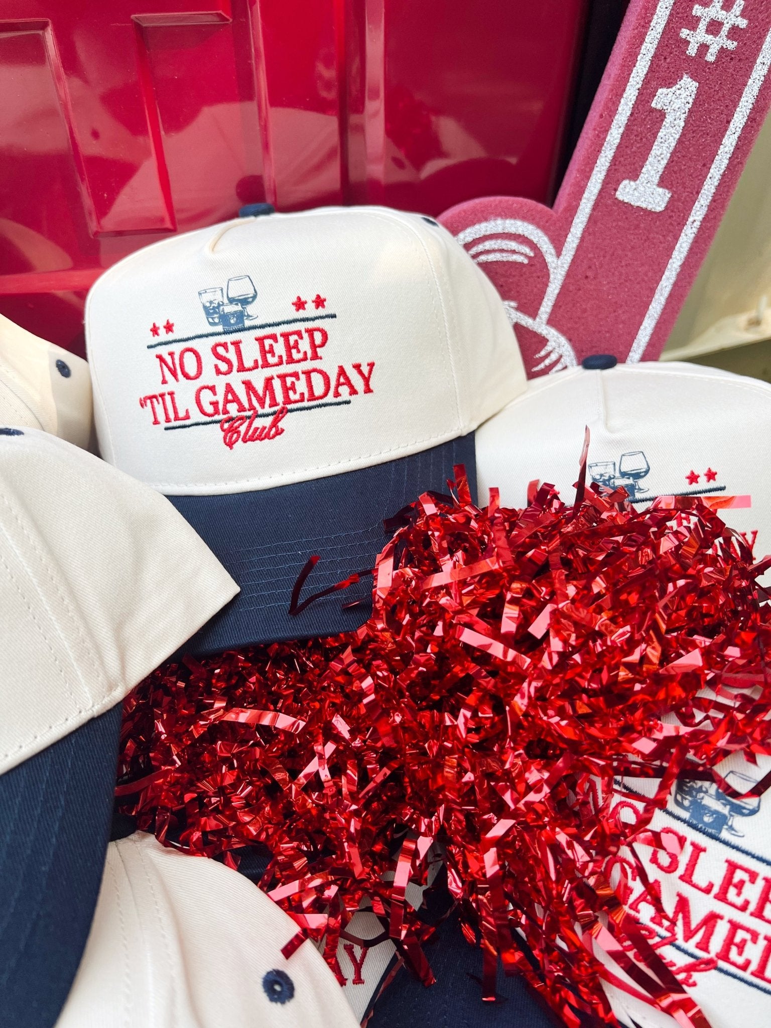 No Sleep Til' Gameday Vintage Trucker Hat - Shop LINNY CO