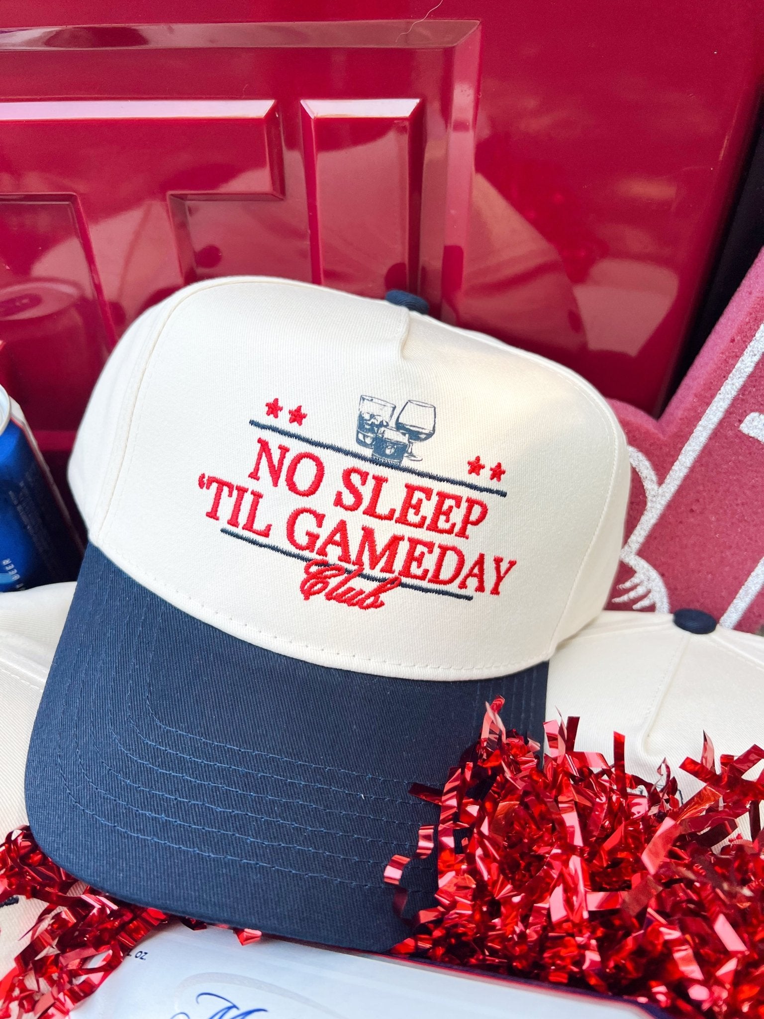 No Sleep Til' Gameday Vintage Trucker Hat - Shop LINNY CO