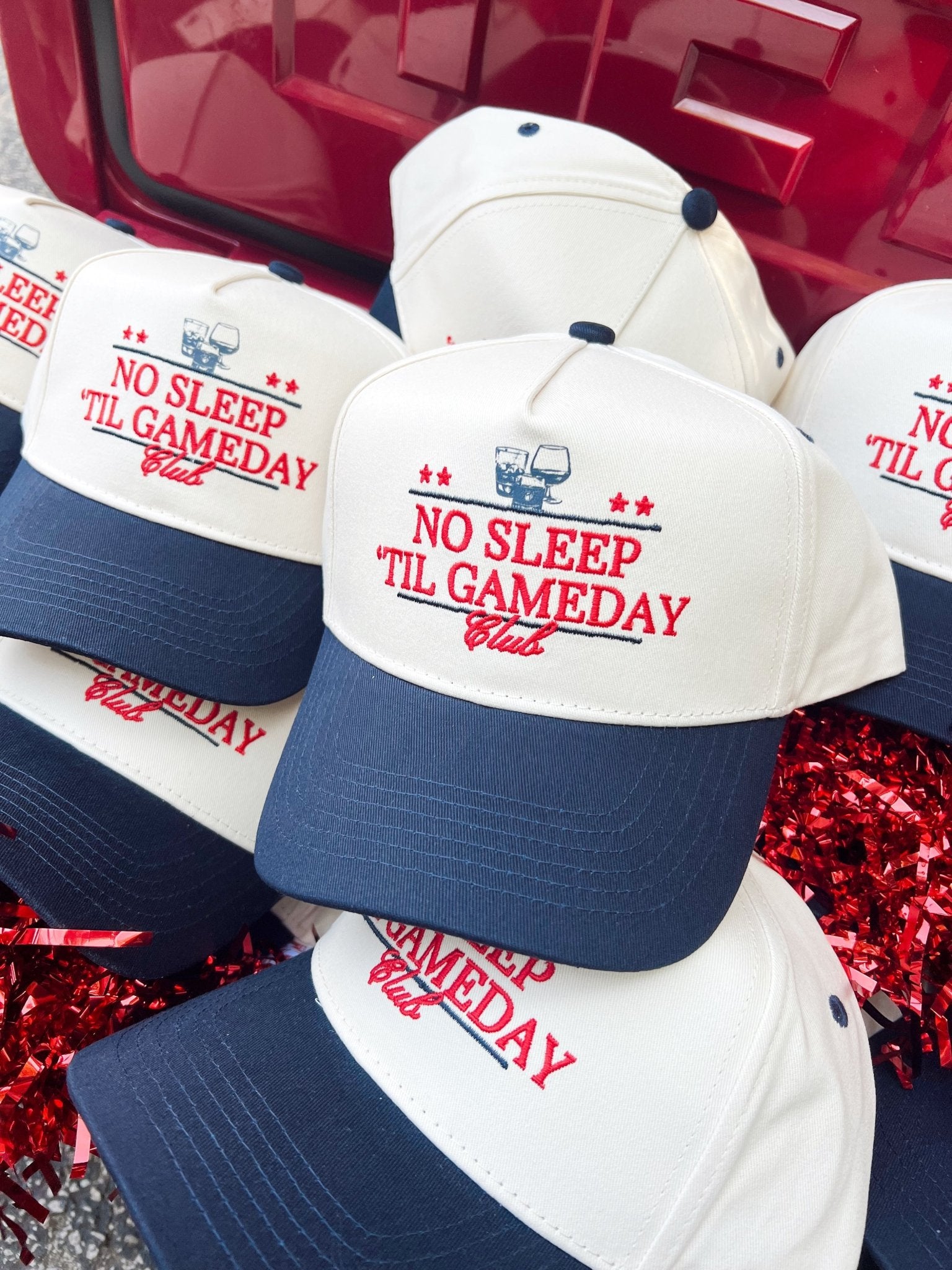 No Sleep Til' Gameday Vintage Trucker Hat - Shop LINNY CO