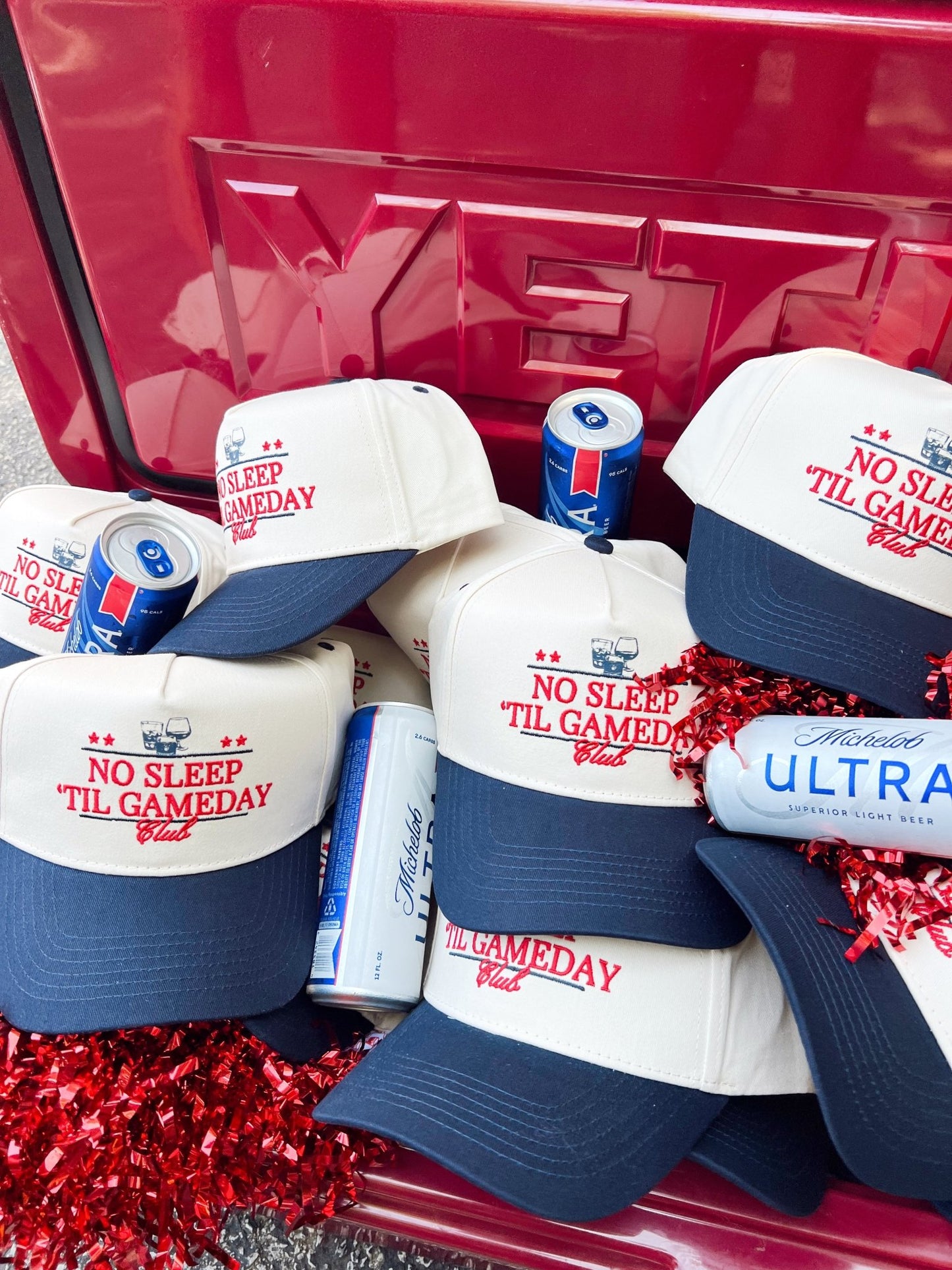 No Sleep Til' Gameday Vintage Trucker Hat - Shop LINNY CO