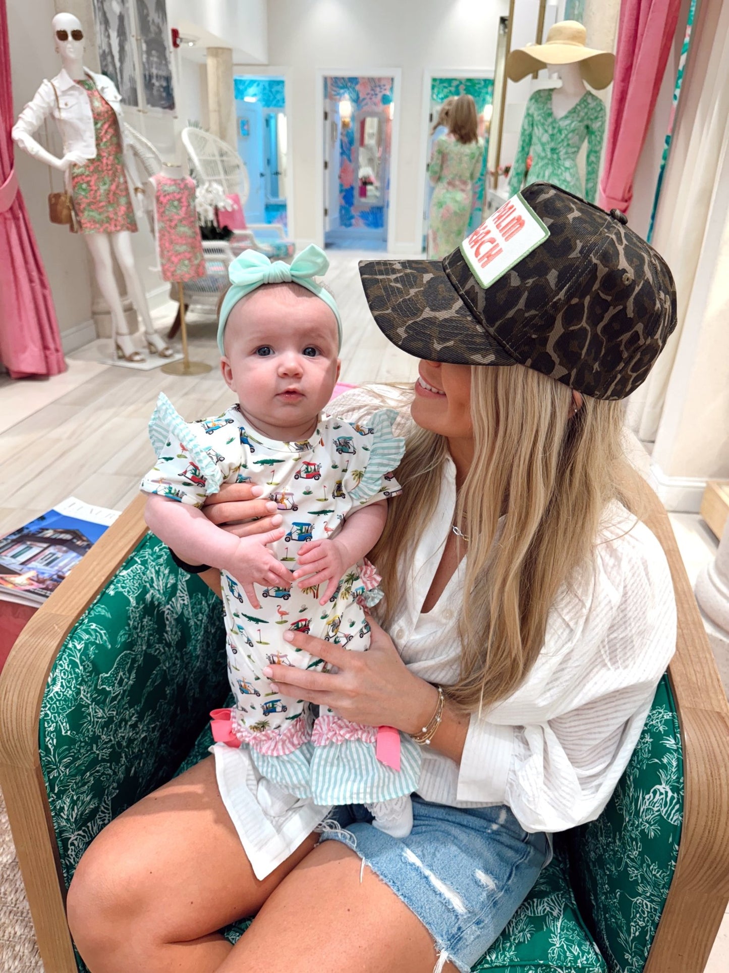 Palm Beach - Leopard Vintage Trucker Hat - Shop LINNY CO