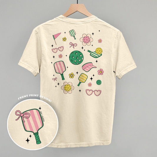 Pickleball Retro Doodles (Back Print) - Shop LINNY CO