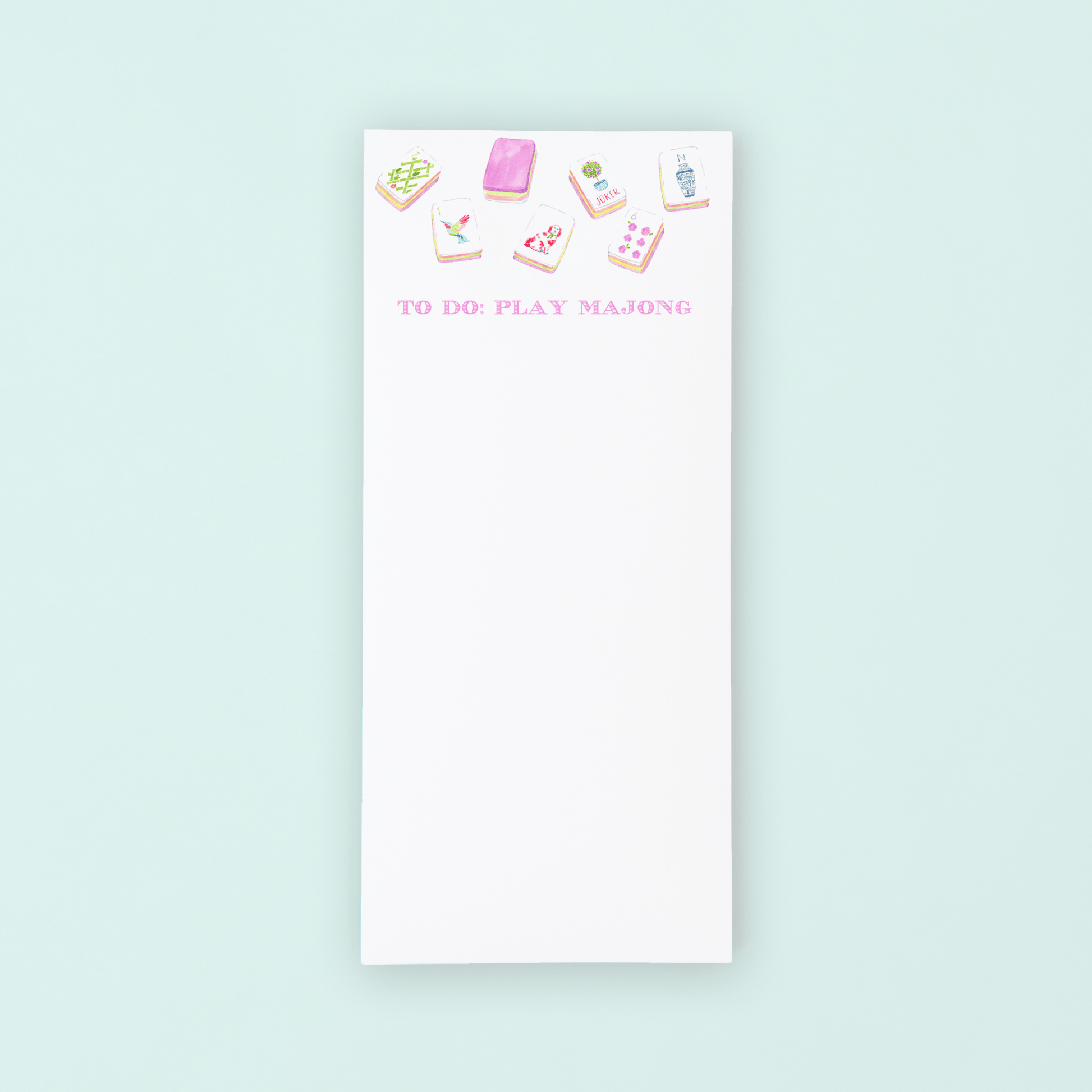 Play Mahjong List Notepad - Shop LINNY CO