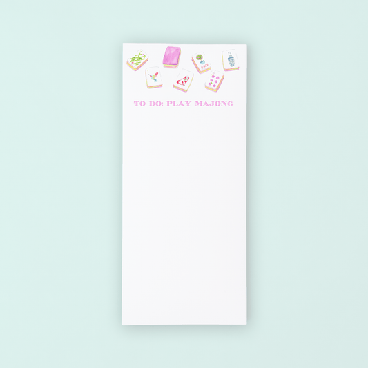 Play Mahjong List Notepad - Shop LINNY CO