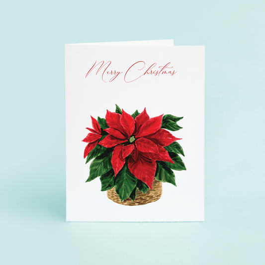 Poinsetta "Merry Christmas" - Shop LINNY CO
