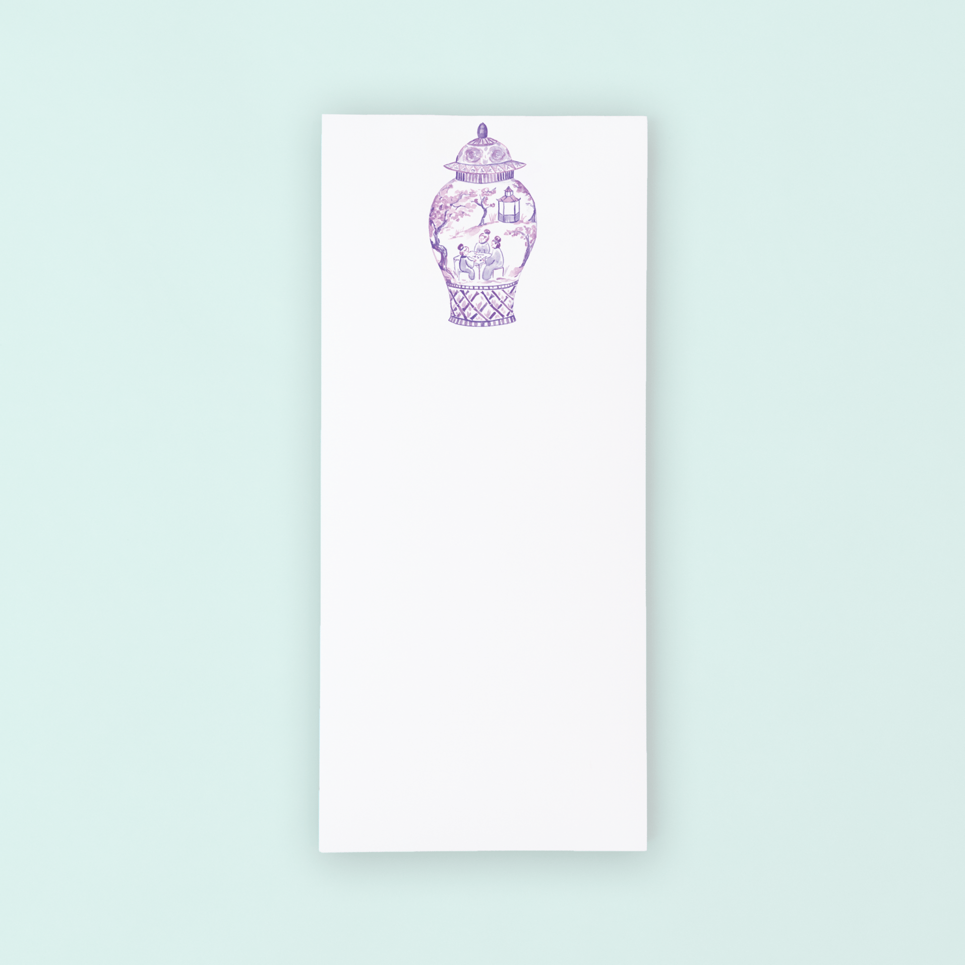 Purple Mahjong Ginger Jar Listpad - Shop LINNY CO