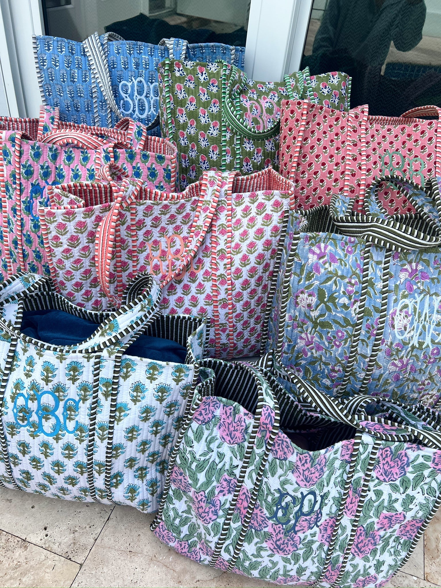 Quilted Block - Print Tote Bag - Shop LINNY CO