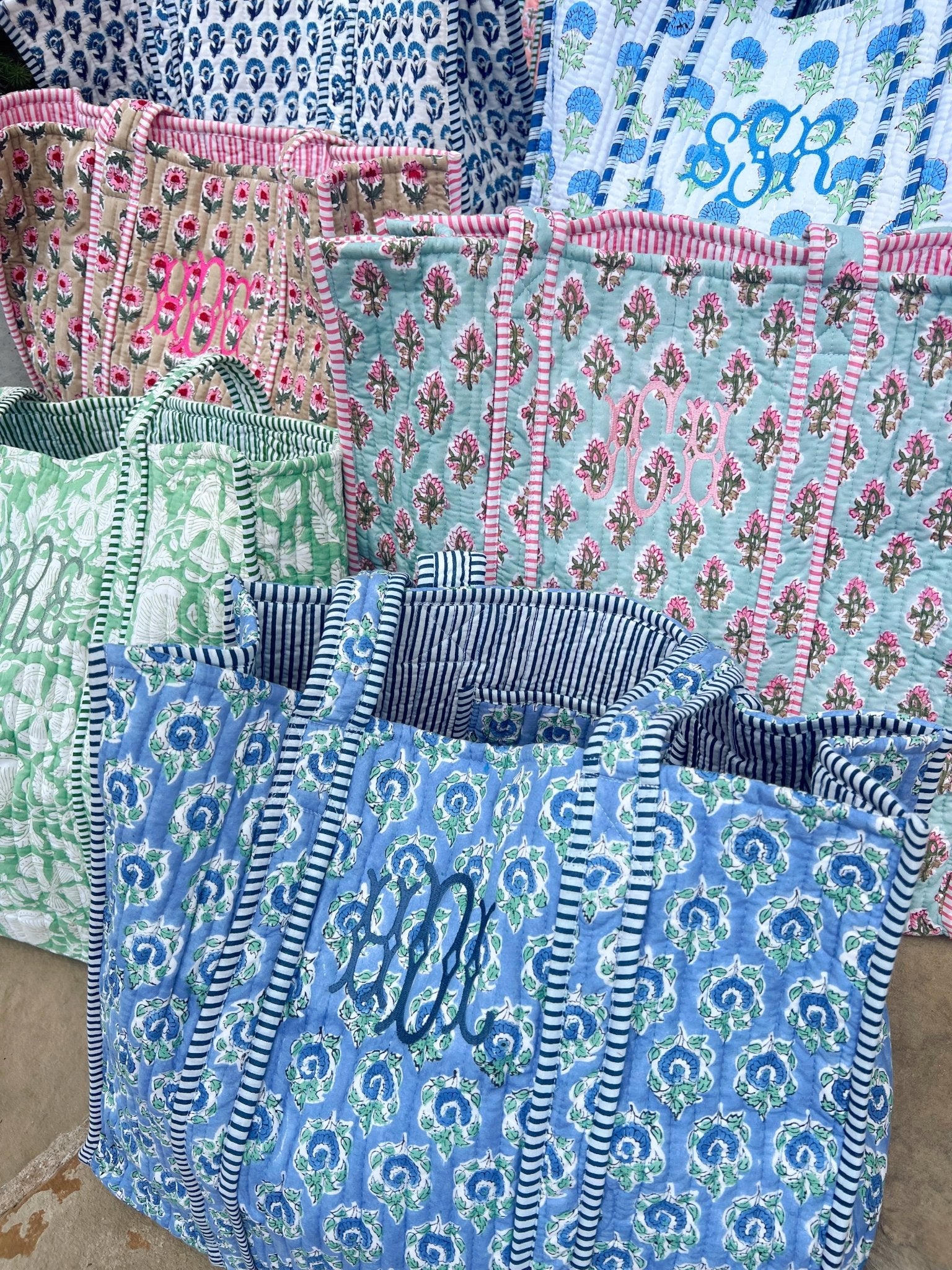 Quilted Block - Print Tote Bag - Shop LINNY CO