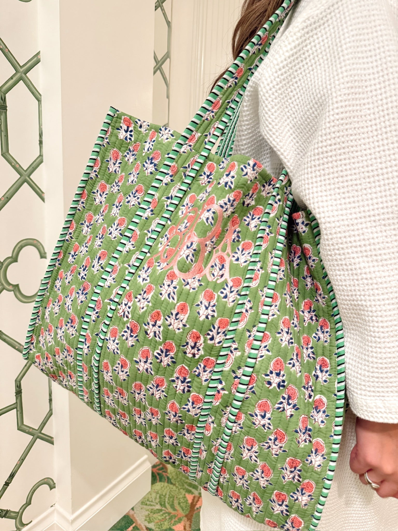 Quilted Block - Print Tote Bag - Shop LINNY CO