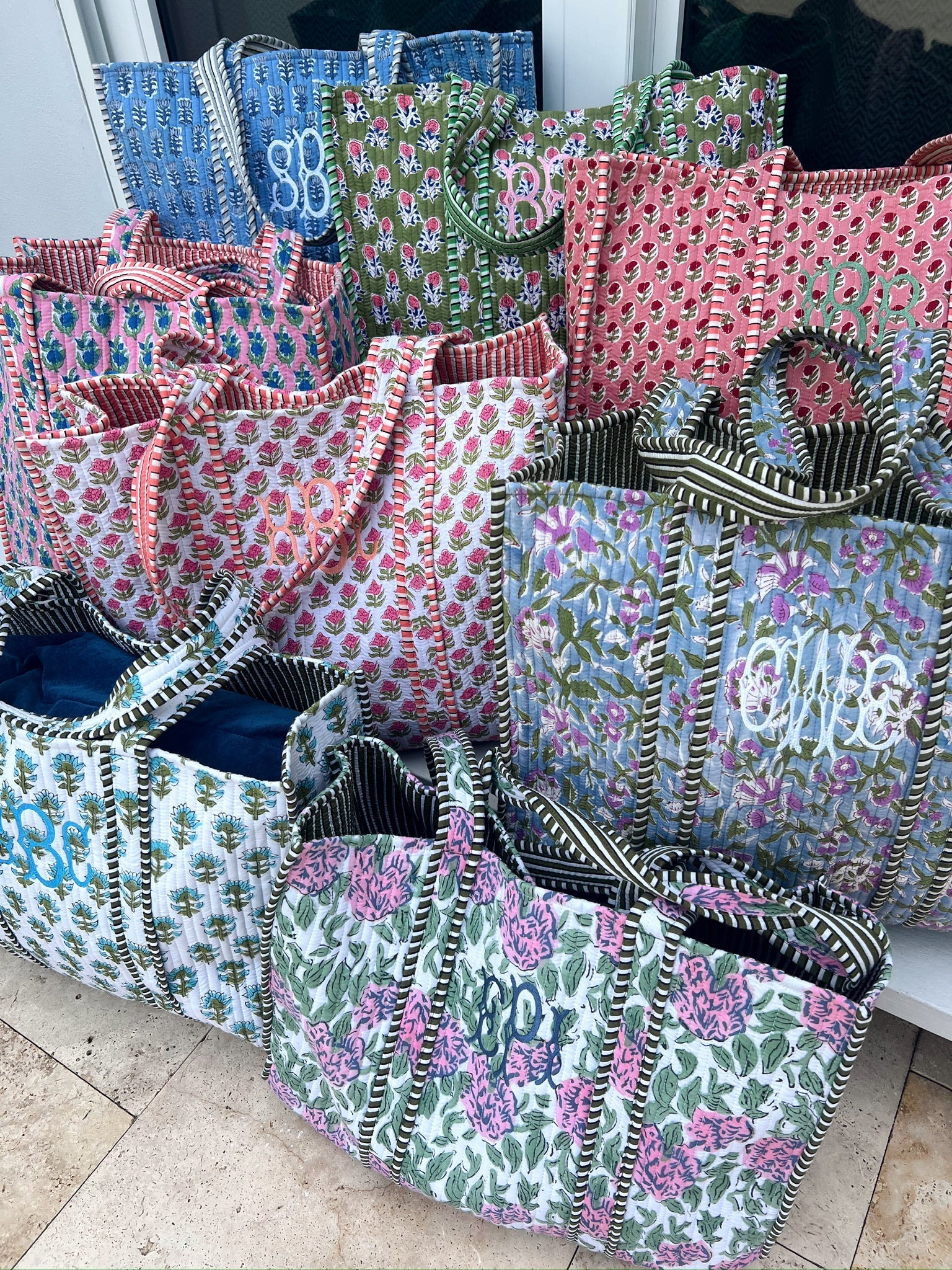 Quilted Block - Print Tote Bag - Shop LINNY CO