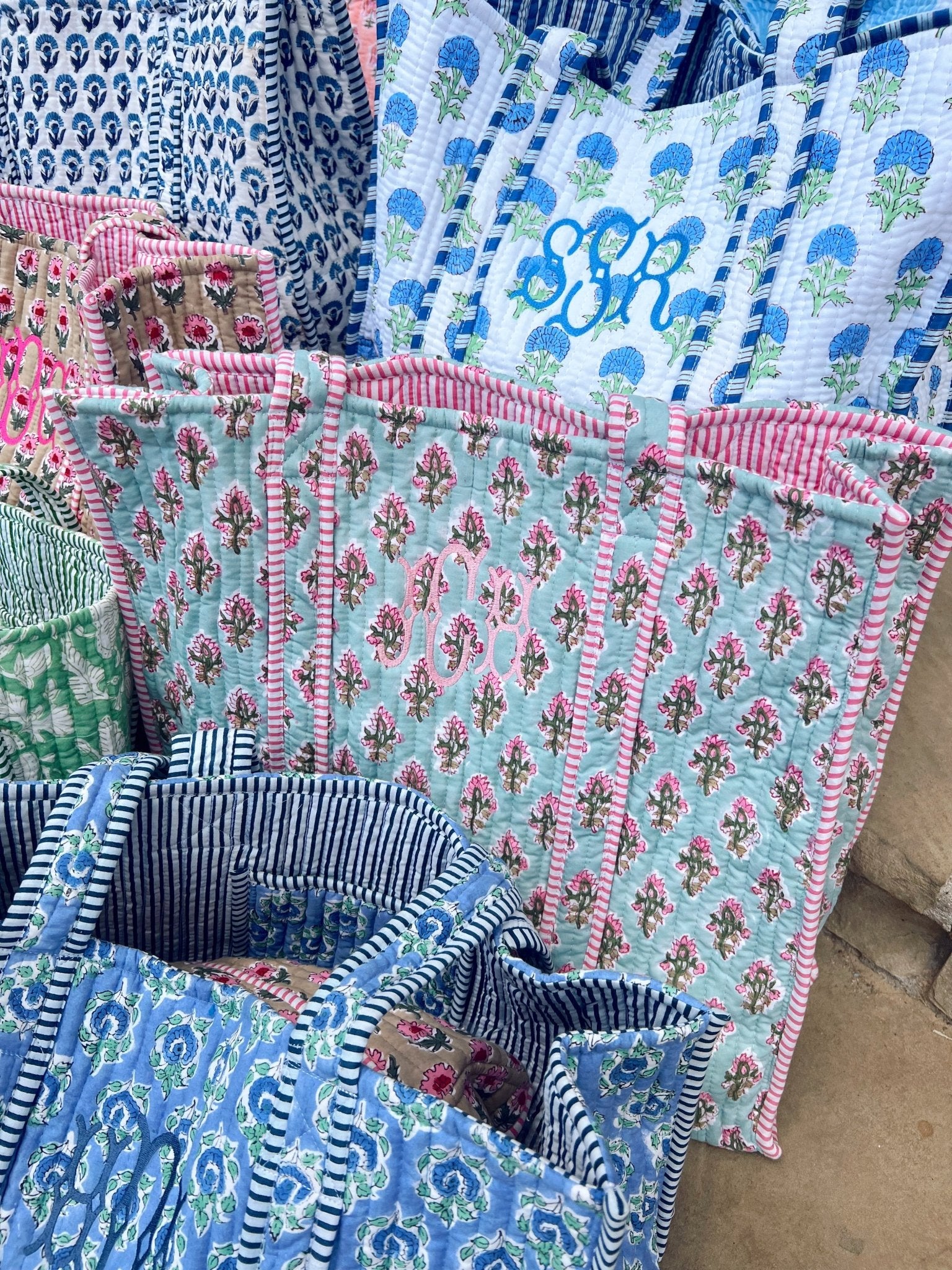 Quilted Block - Print Tote Bag - Shop LINNY CO