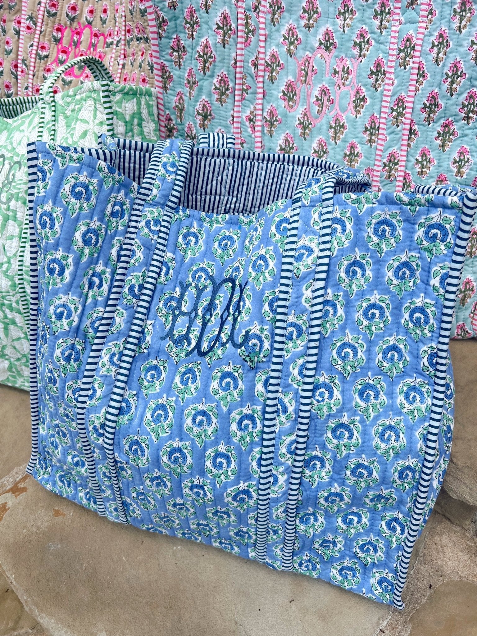 Quilted Block - Print Tote Bag - Shop LINNY CO