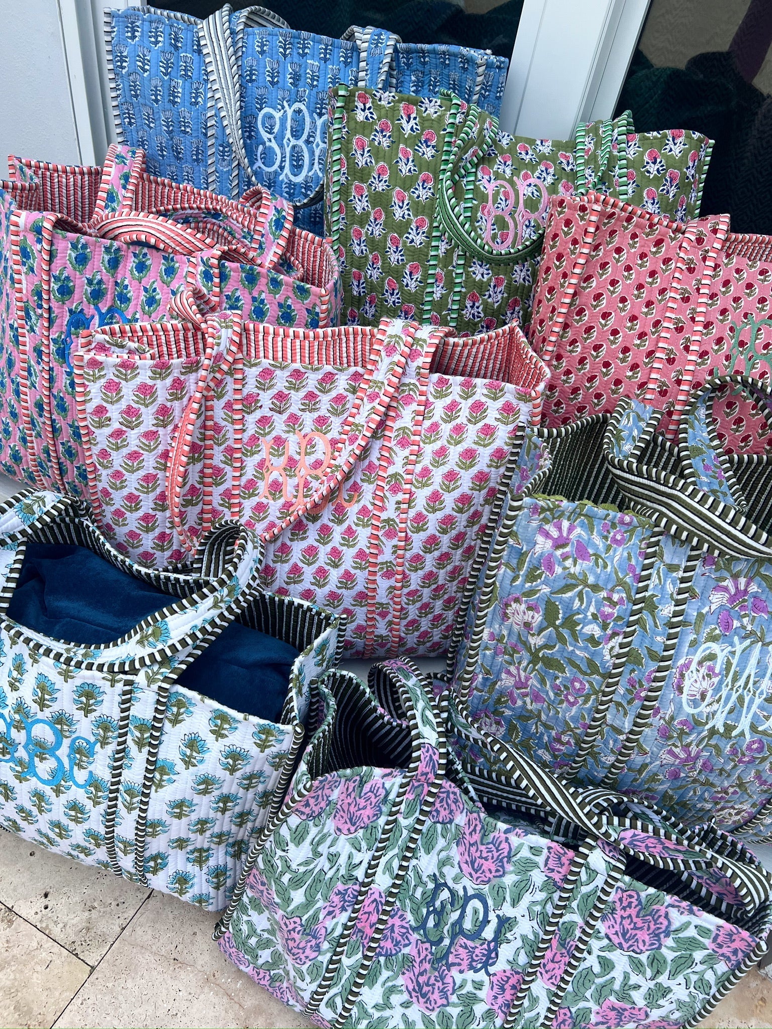 Quilted Block - Print Tote Bag - Shop LINNY CO