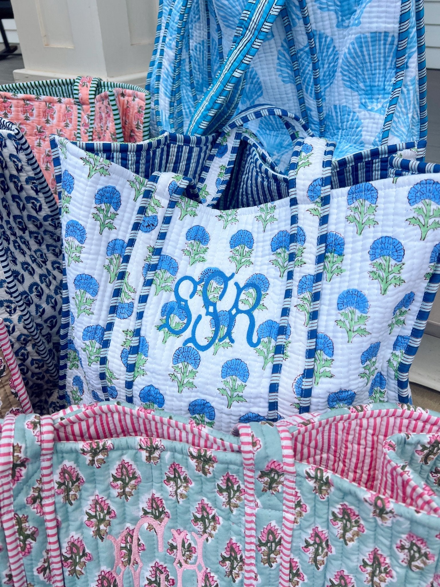 Quilted Block - Print Tote Bag - Shop LINNY CO