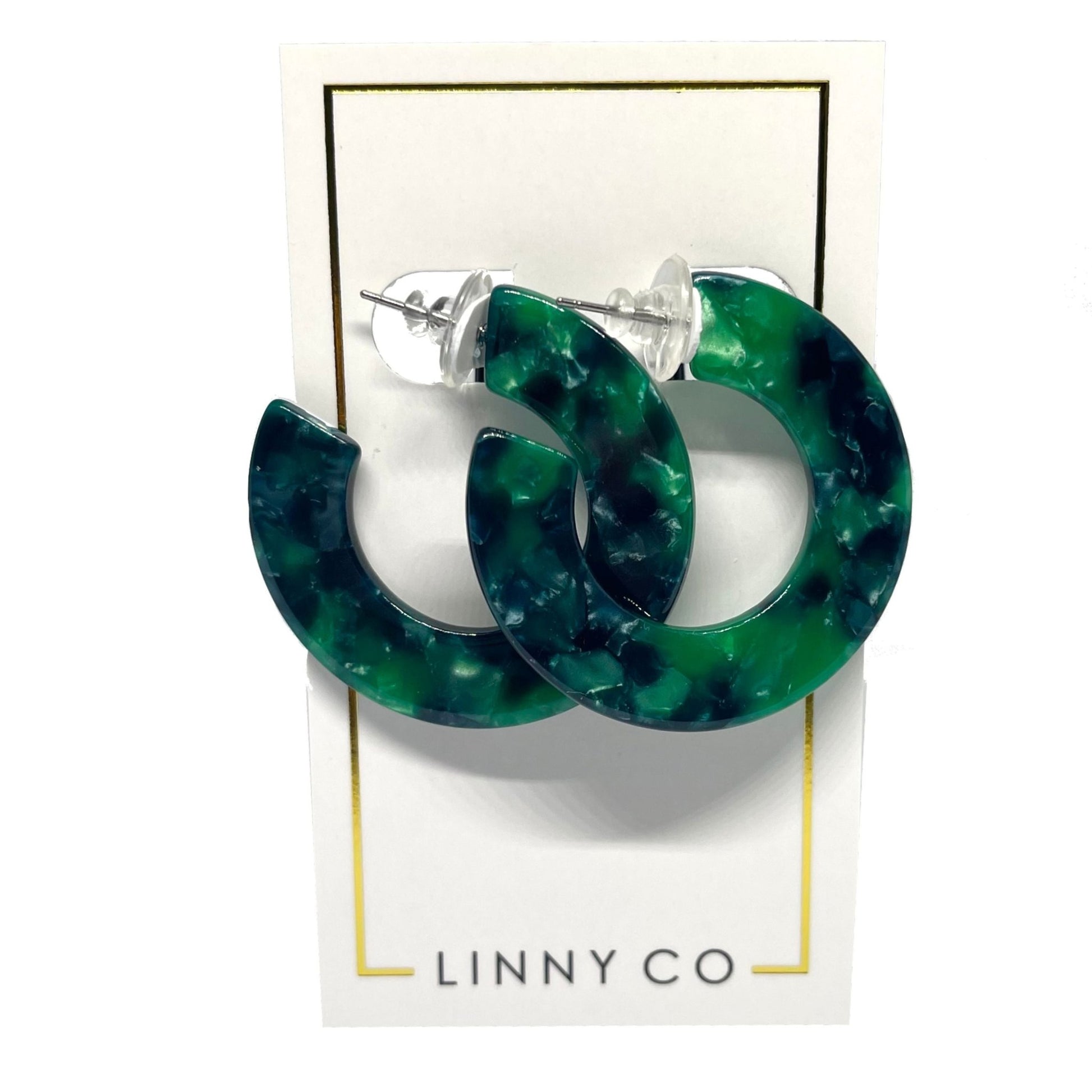 Remi Hoop Earring - Brown Tortoise - Shop LINNY CO